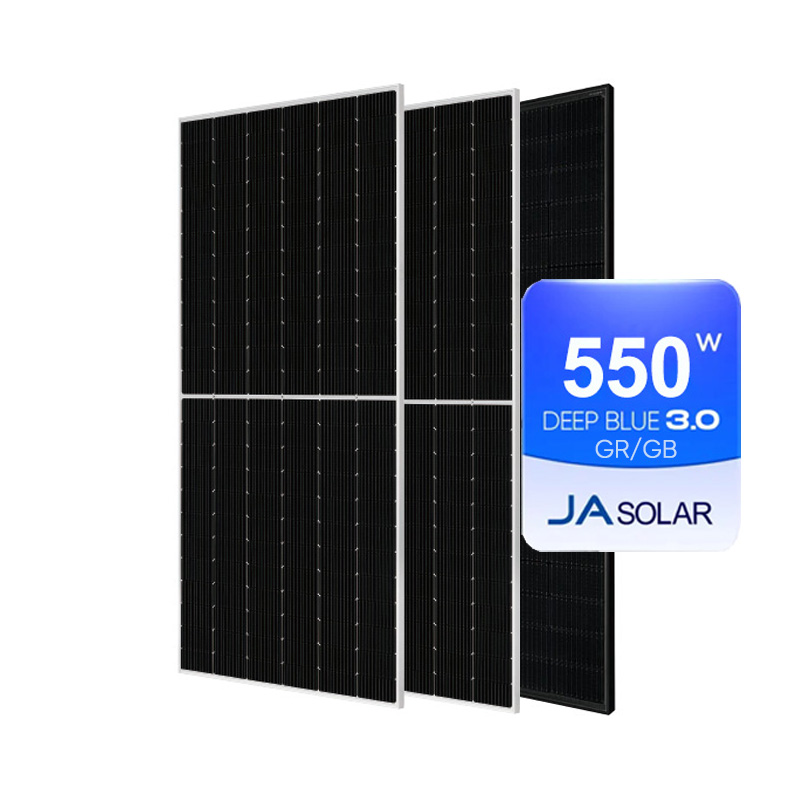 Tier 1 JA Mono 545Wp 550Wp 555Wp GR Solar Panel Bifacial 550Wp 555Wp 560Wp 565Wp GB Half Cut Technology 400Wp 410Wp 415Wp 420Wp