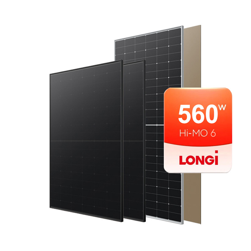 Longi Hi-MO 6 Series 560Wp 570Wp 580Wp 585Wp Solar Panel Double Glass 550Wp 560Wp 570Wp PV Module 410Wp 420Wp 430Wp