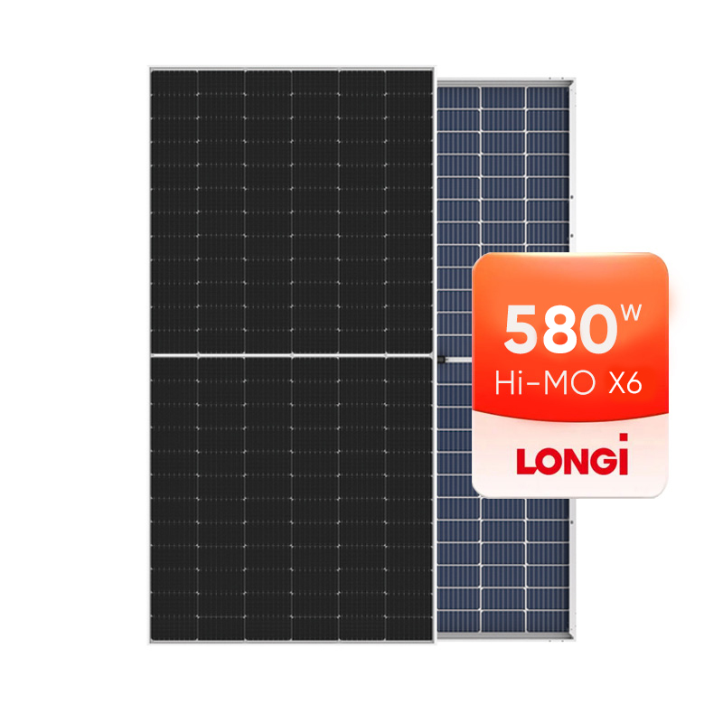 Longi Hi-MO X6 Series 565Wp 570Wp 580Wp 585Wp Solar Panel Single Glass 520Wp 530Wp 540Wp Black Frame 415Wp 420Wp 430Wp 435Wp All Black