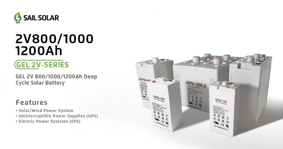 Lead Acid Gel Battery 2V 800ah