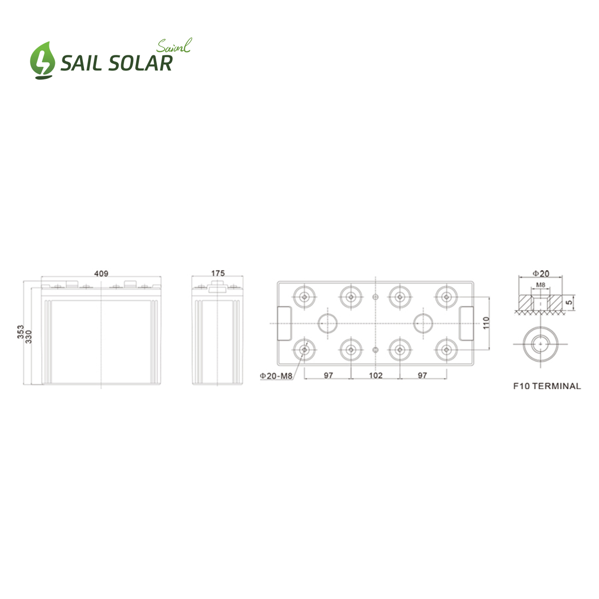 Gel Battery VRLA 2V